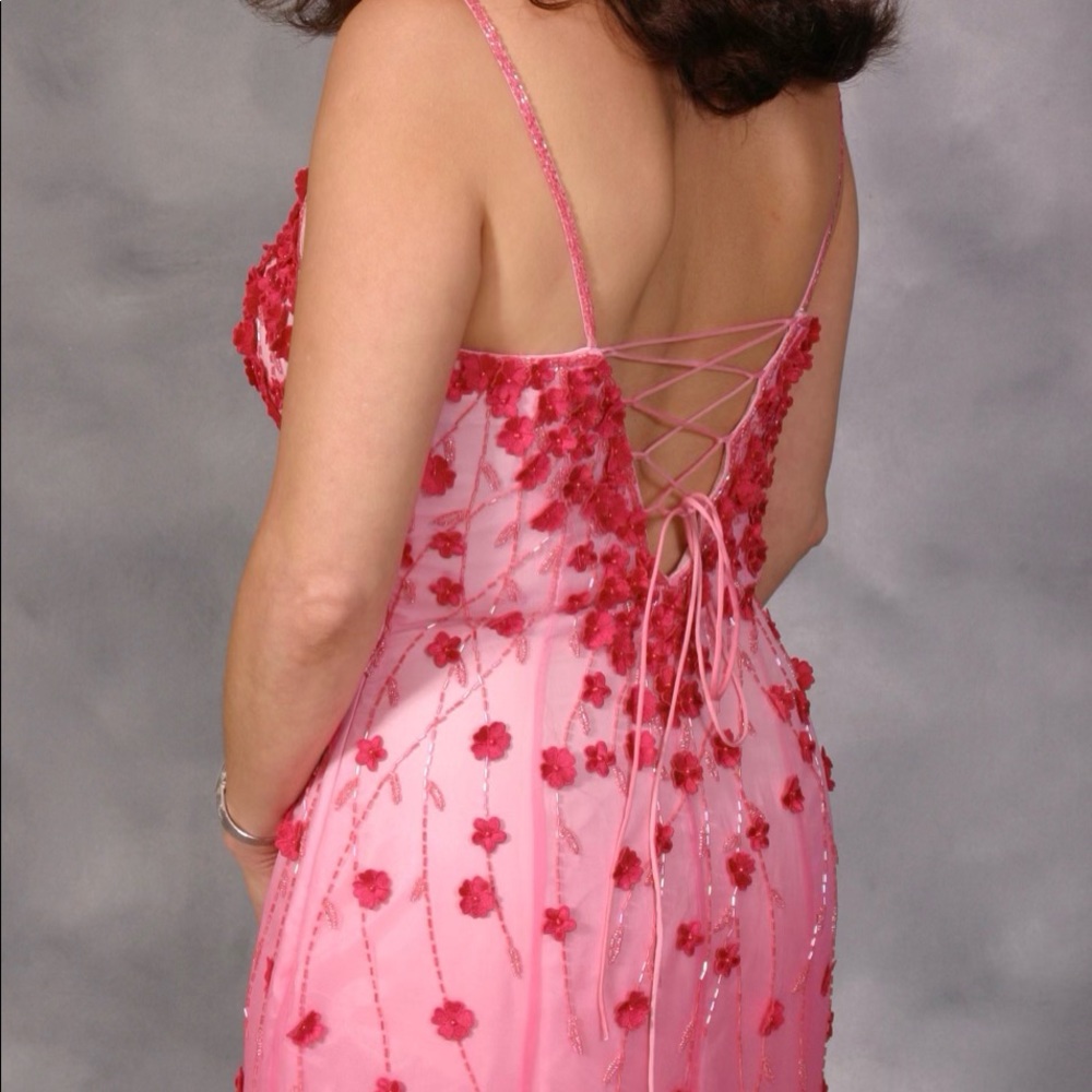 One of a kind pink prom dress